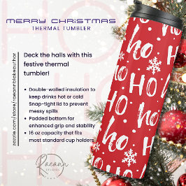 Ho-Ho-Ho Merry Christmas Thermal Tumbler Thermosbeker