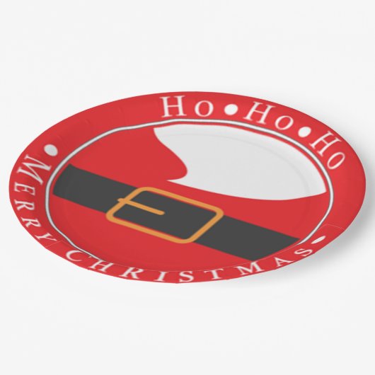 Ho Ho Ho Merry Chritmas Papieren Bordje (Gekanteld)