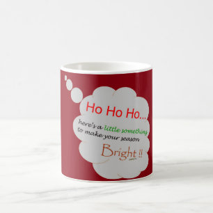 Ho Ho Ho Merry en Bright Koffiemok
