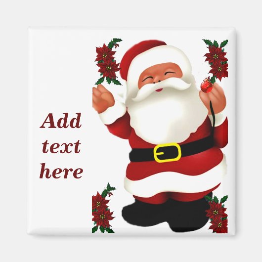 Ho! Ho! Ho! Merry Kerst_ Magneet (Voorkant)