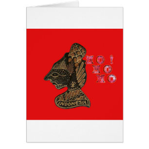 Ho Ho Ho! Merry KerstIndonesia schattige retro vin