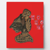 Ho Ho Ho! Merry KerstIndonesia schattige retro vin Fotoplaat (Voorkant)