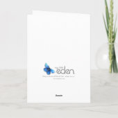 Ho Ho Ho Merry kerstsanta sack navy card Feestdagen Kaart (Achterkant)