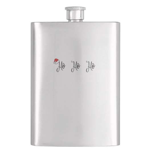 Ho Ho Ho met een rode kerstmuts Flacon (Voorkant)