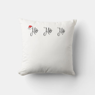 Ho Ho Ho met een rode kerstmuts Kussen