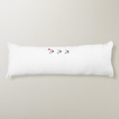 Ho Ho Ho met een rode kerstmuts Lichaamskussen (Voorkant)