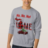 Ho, Ho, Ho. Michigan is Home Pset Pickup Truck Trui (Voorkant)