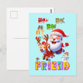Ho Ho Ho Mijn Beste Vriend Briefkaart (Voorkant / Achterkant)