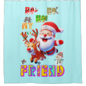 Ho Ho Ho Mijn Beste Vriend Douchegordijn (Voorkant)