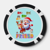 Ho Ho Ho Mijn Beste Vriend Poker Chips (Achterkant)