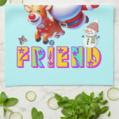 Ho Ho Ho Mijn Beste Vriend Theedoek (Gevouwen)