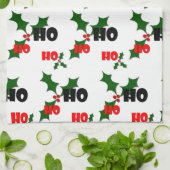 Ho Ho Ho Mistletoe Dish Towel Theedoek (Gevouwen)