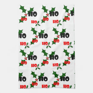 Ho Ho Ho Mistletoe Dish Towel Theedoek