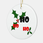 Ho Ho Ho Mistletoe Ornament (Links)