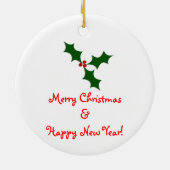 Ho Ho Ho Mistletoe Ornament (Achterkant)