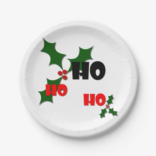 Ho Ho Ho Mistletoe Paper Bord (Voorkant)