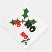 Ho Ho Ho Mistletoe Paper Napkins Servetten (Hoek)