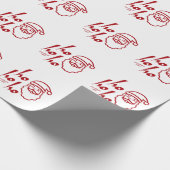 Ho Ho Ho Modern Minimalist Cadeaupapier (Hoek)