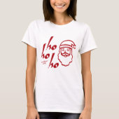 Ho Ho Ho Modern Minimalist T-shirt (Voorkant)