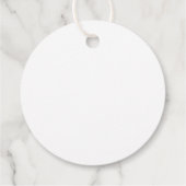 Ho Ho Ho | Modern minimalist voor het kersthart Bedankjes Labels (Achterkant)