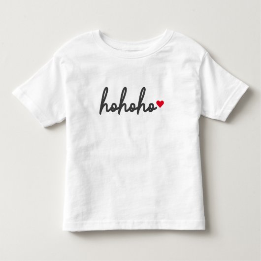 Ho Ho Ho | Modern minimalist voor het kersthart Kinder Shirts (Voorkant)