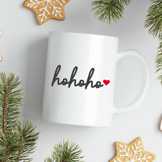 Ho Ho Ho | Modern minimalist voor het kersthart Koffiemok