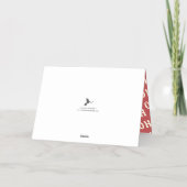 HO HO HO | Moderne kerstfoto voor Typografie — Ech Folie Feestdagenkaart (Achterkant)