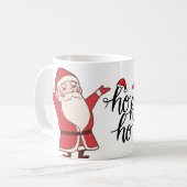 Ho Ho Ho Monogram Kerstmis  Koffiemok (Voorkant links)