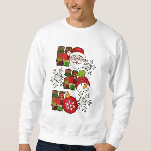 Ho Ho Ho Mooie Kersttrui Trui (Voorkant)