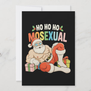 Ho Ho Ho Moseksueel Gay Kerstman LGBT Pride Kerstm Kaart