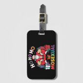 Ho Ho Ho Moseksueel Gay Santa LGBT Gay Pride Xmas Bagagelabel (Voorkant (verticaal))