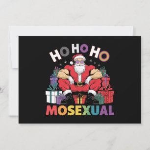 Ho Ho Ho Moseksueel Gay Santa LGBT Gay Pride Xmas Kaart
