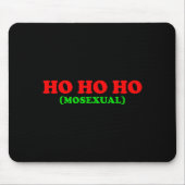 Ho Ho Ho Moual - Funny Lgbtq Pride Xmas Santa Chri Muismat (Voorkant)