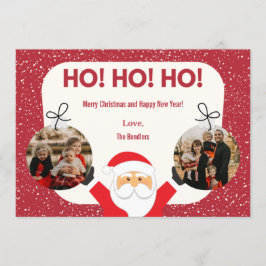 Ho! Ho! Ho! Multi Photo Holiday Kaart