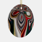 HO HO HO! Nieuwste kerstretro  Hakuna Ma Keramisch Ornament (Rechts)