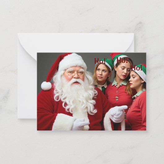 Ho! Ho! Ho! Notitiekaartje (Voorkant)