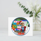 Ho Ho Ho Obama Briefkaart (Staand voorkant)