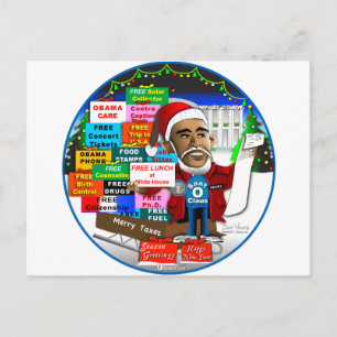 Ho Ho Ho Obama Briefkaart