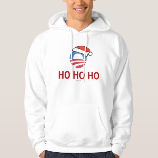 Ho Ho Ho Obama Hoodie (Voorkant)