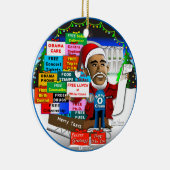 Ho Ho Ho Obama Keramisch Ornament (Rechts)