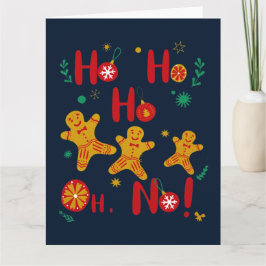 Ho Ho Ho Oh Nee! Schattige Peperkoek Man Kaart