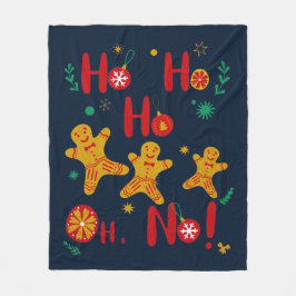 Ho Ho Ho Oh Nee! T-shirt Fleece Deken