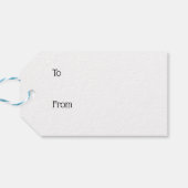 Ho Ho Ho over het effect van rode glitter Cadeaulabel (Achterkant Horizontaal)