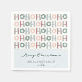 Ho Ho Ho Papieren Servet (Voorkant)