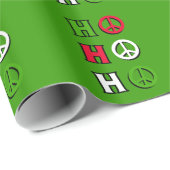 Ho Ho Ho Peace Cadeaupapier (Rol Hoek)