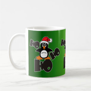 Ho Ho Ho - Penguin - vrolijke kerstmis + uw ruggen Koffiemok
