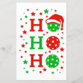 Ho Ho Ho Pickleball – Funny Christmas Sports  Flyer (Voorkant)