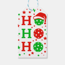 Ho Ho Ho Pickleball – Grappige Kerstsport Cadeaulabel