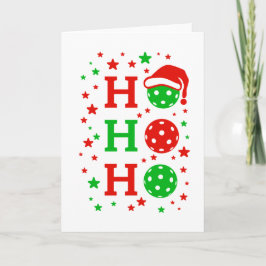 Ho Ho Ho Pickleball – Grappige Kerstsport Kaart