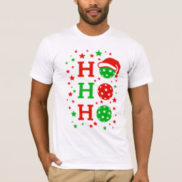 Ho Ho Ho Pickleball – Grappige Kerstsport T-shirt